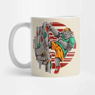 gorilla climbing Mug